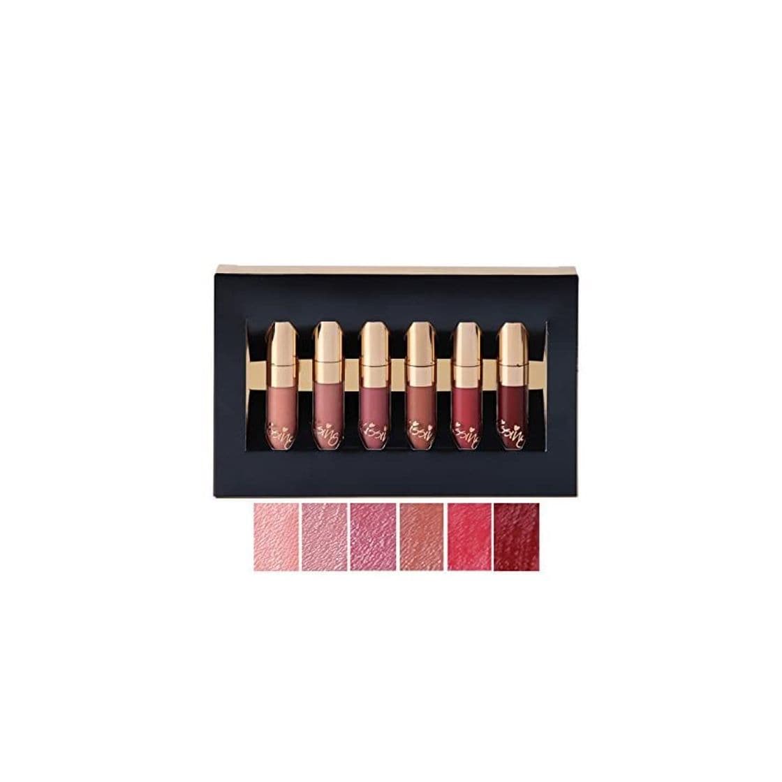 Belleza Beauty Sexy 6PCS/brillo de labios mate Sexy líquido Lipstick impermeable larga duración