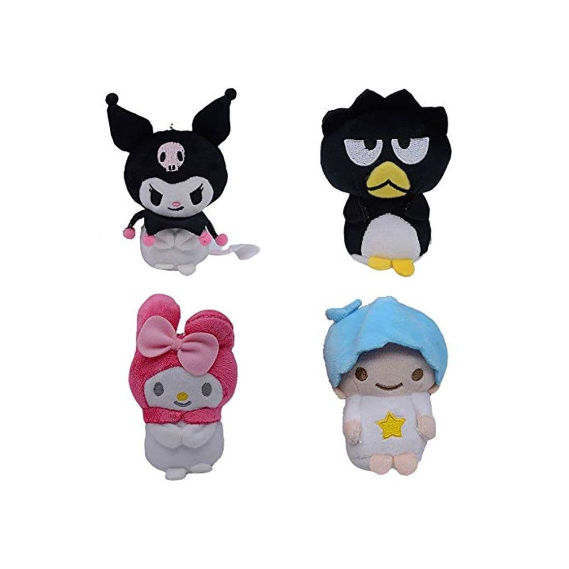 Producto yqs Peluche 10 Cm Kuromi Penguin Melody Anime Peluches De Peluche Colgante Fluffy Chain Doll Adorno Llavero Cartoon Plush