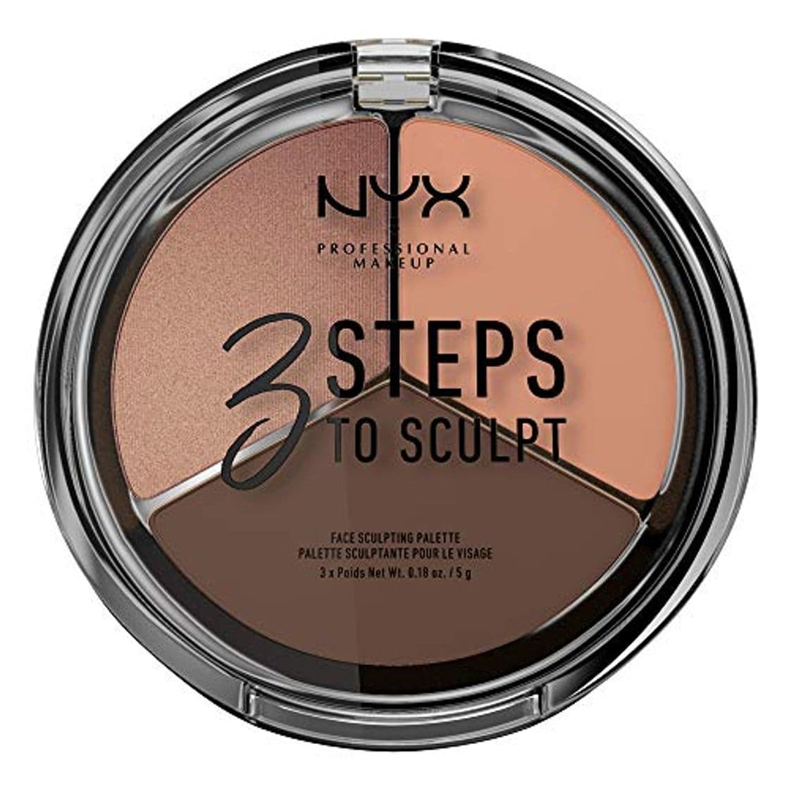 Product NYX Professional Makeup Paleta de Contouring & Iluminador 3 Steps to Sculpt Face Sculpting Palette tono  4  Deep color  Beige