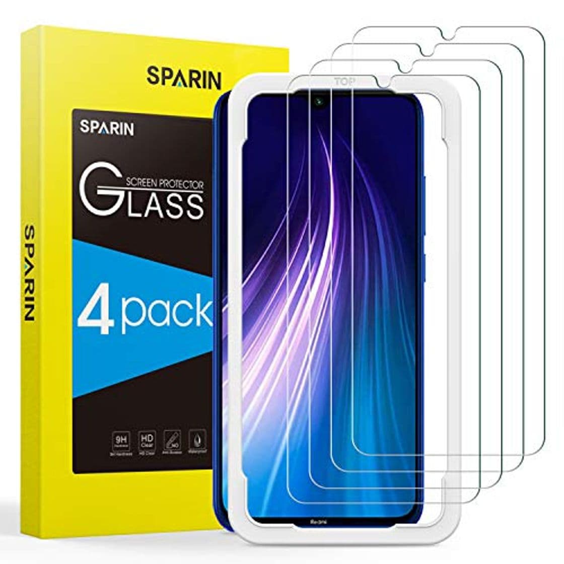 Product [4-Pack] SPARIN Protector Pantalla Redmi Note 7