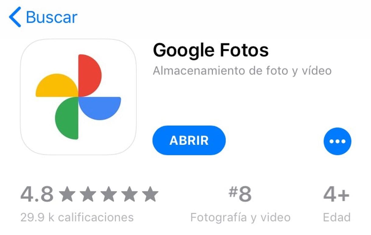 App App para almacenar fotos gratis 