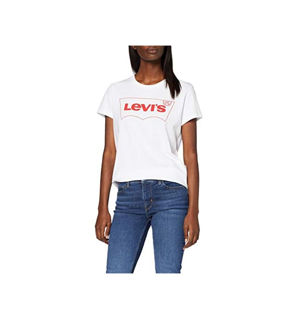 Moda Levi's The Perfect Tee, Camiseta, Mujer, Blanco (Brw Outline T2 White