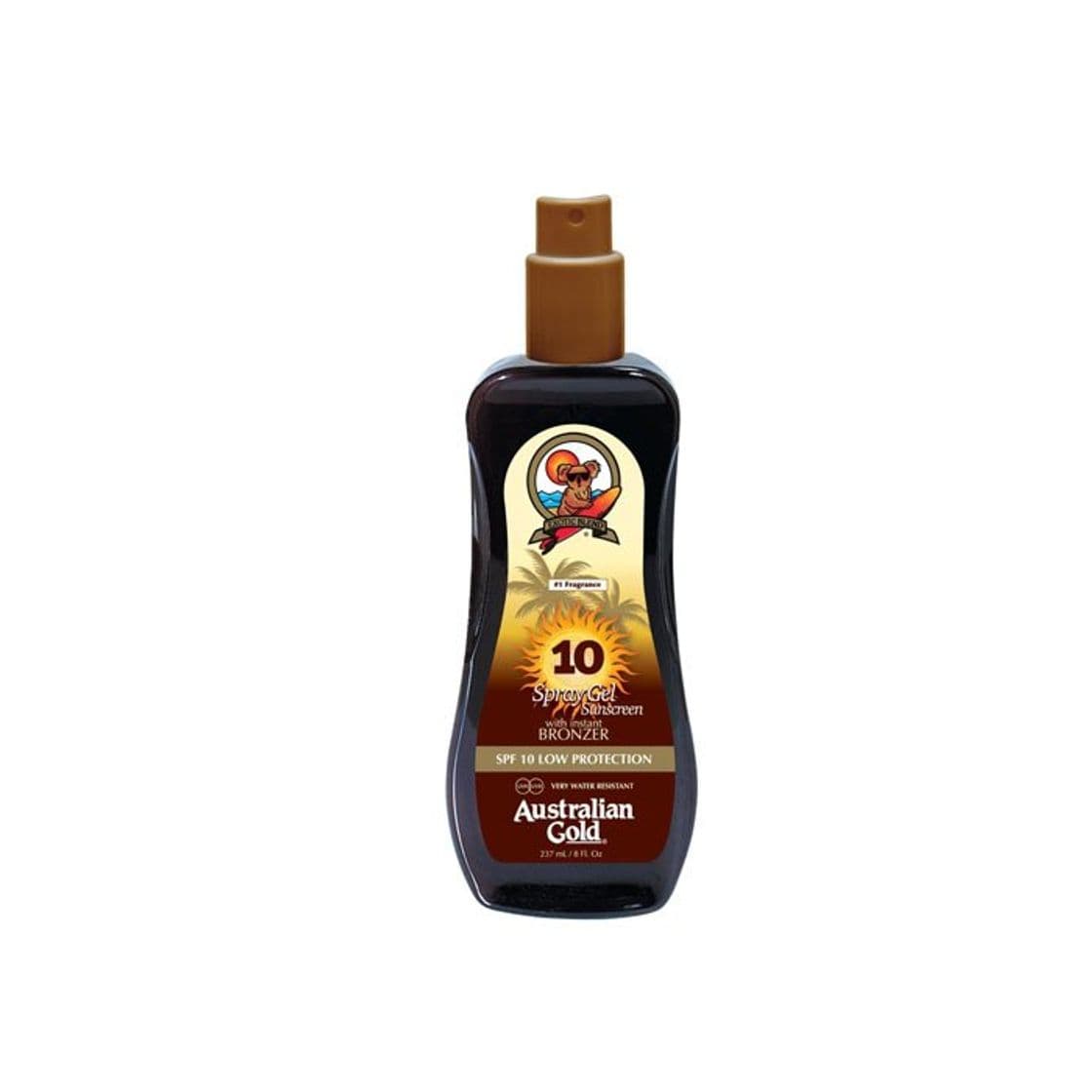 Beauty Australian Gold Sunscreen Spf10 Spray Gel With Instant Bronzer 237 Ml 1