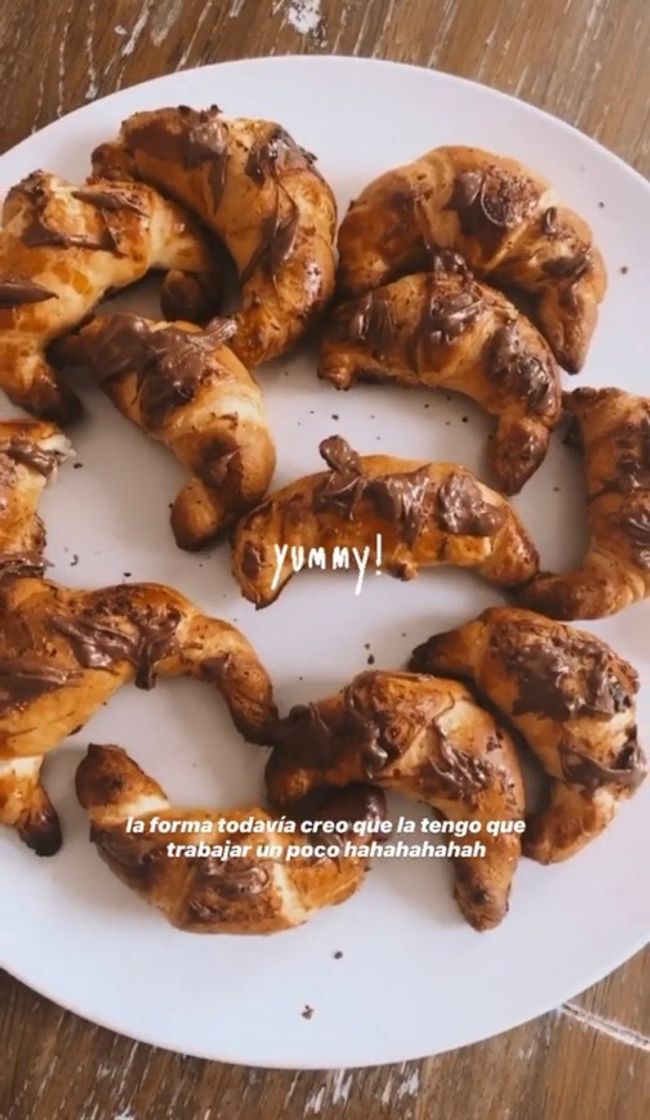 Moda Croissants rellenos de nutella