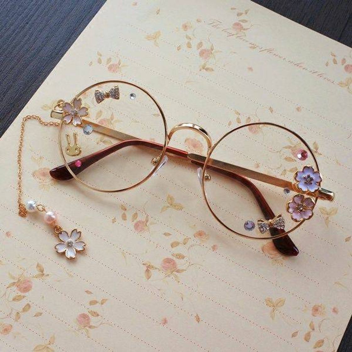 Moda Retro Round Clear Lens Glasses 