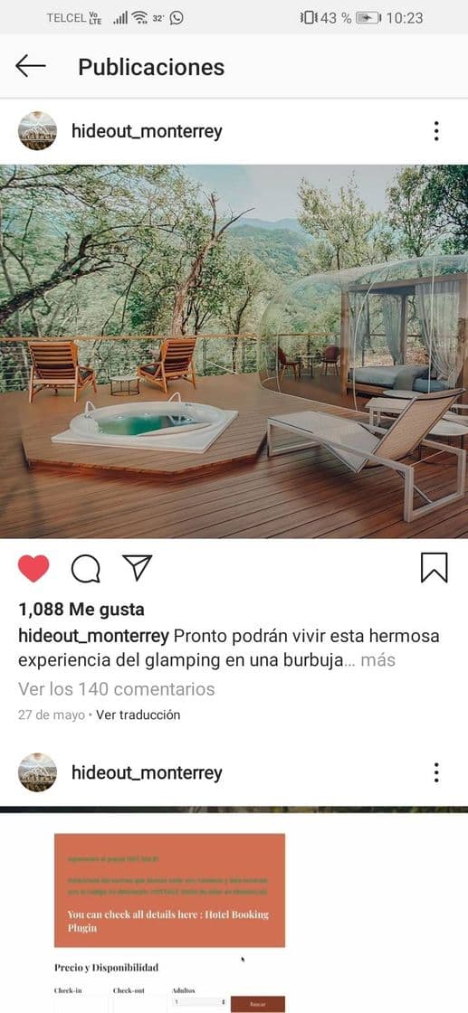 Lugar Glamping en monterrey 