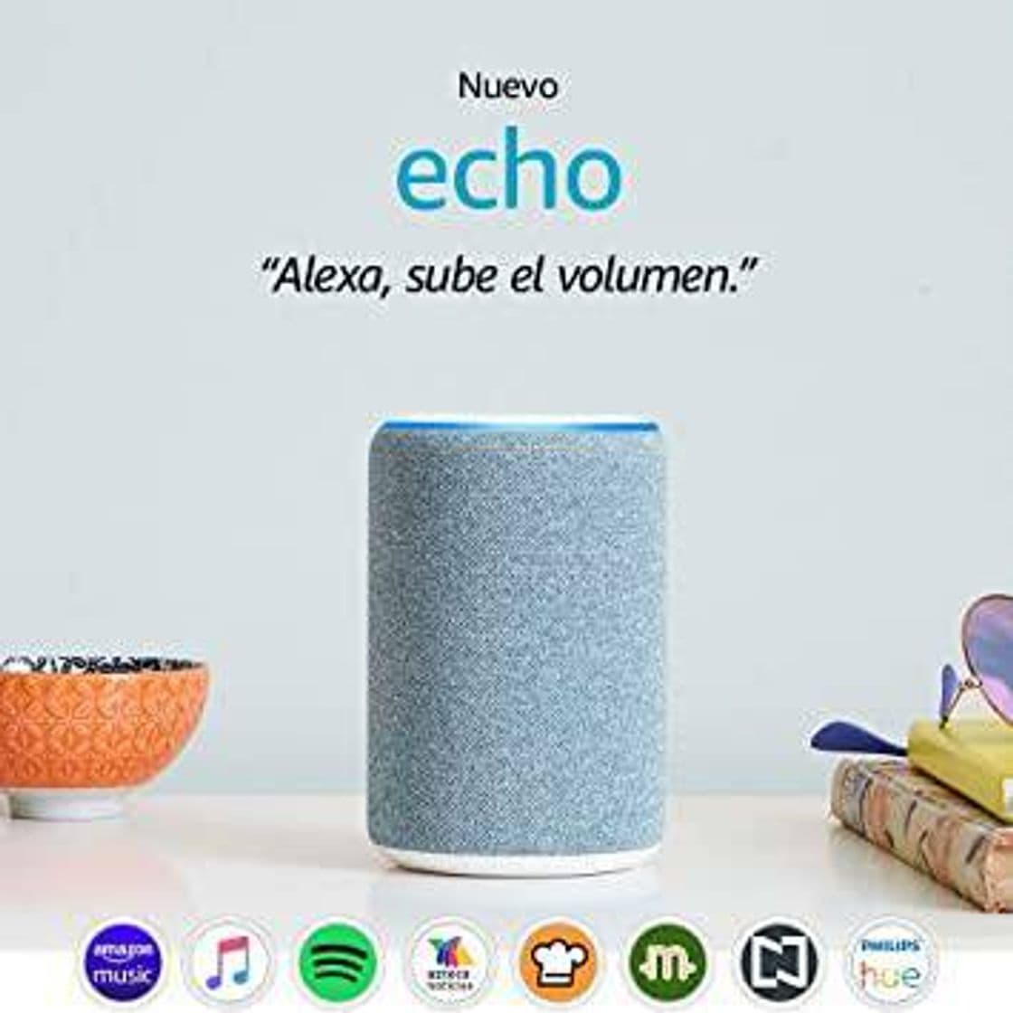 Moda Echo (3ra generación) - Bocina inteligente con Alexa

