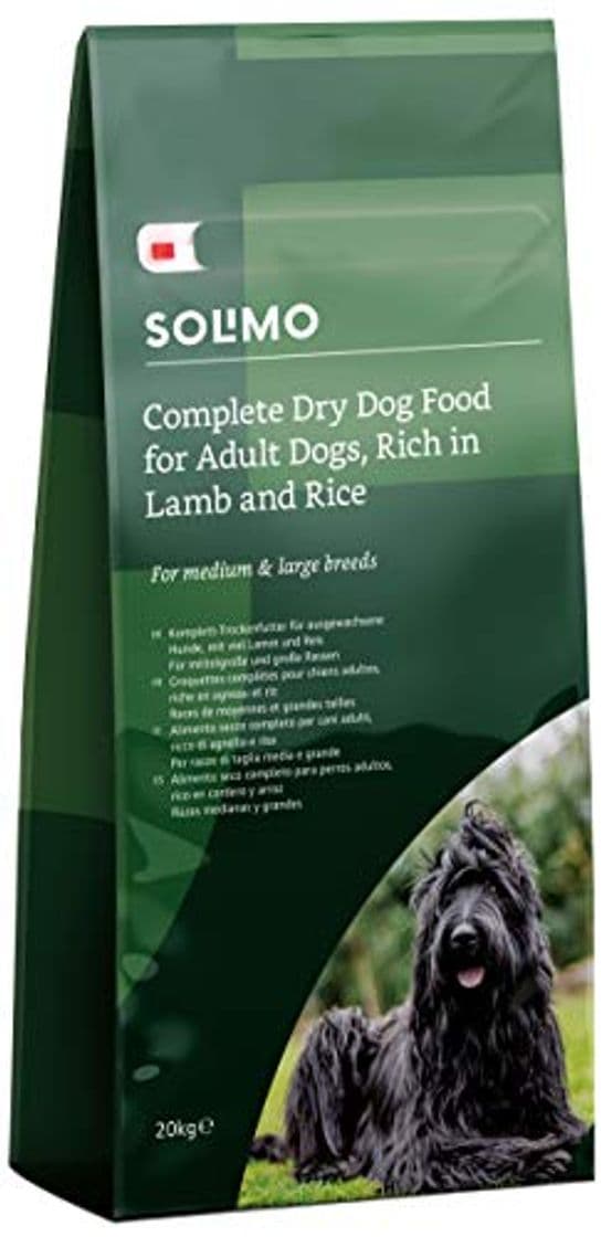 Product Marca Amazon - Solimo - Alimento seco completo para perro adulto rico