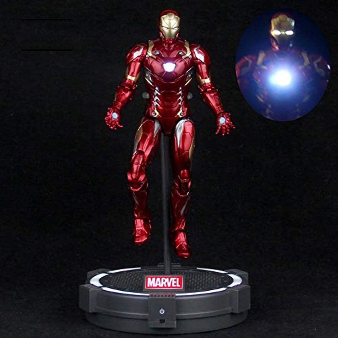 Product Figura De Acción De Iron Man SHF Modelo De Juguete Luminoso Carácter