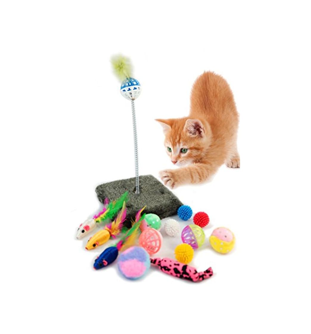 Producto BPS Paquete de Juguetes para Gatos Gatito Juguetes Interactivo Juguete de Atracciones