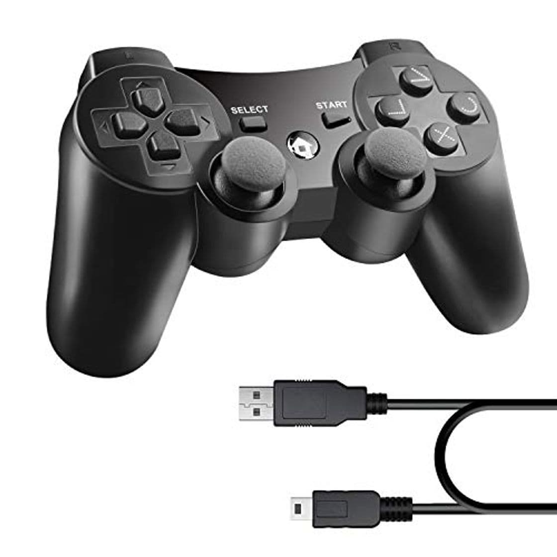 Place Diswoe Mando Inalámbrico para PS3 Controller Bluetooth con Función SIXAXIS y Doble