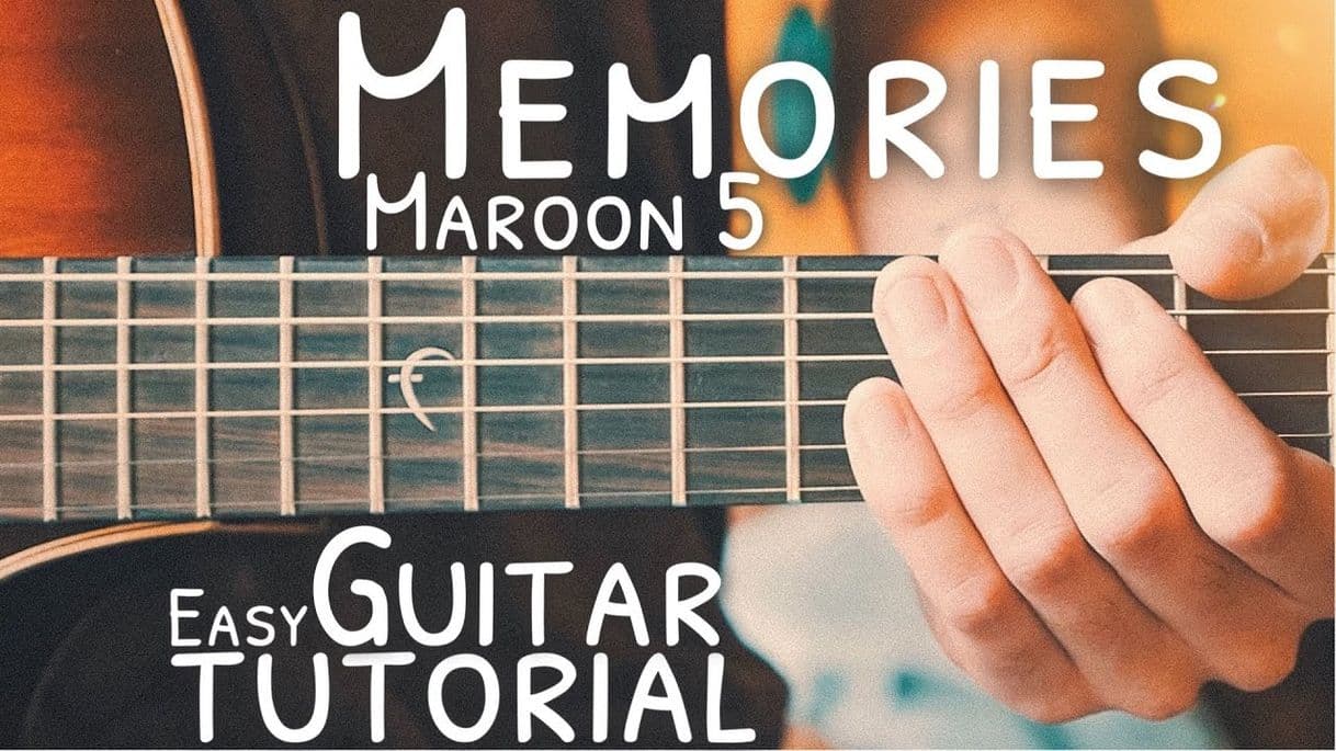 Moda Maroon 5  Memories - Guitar Tutorial