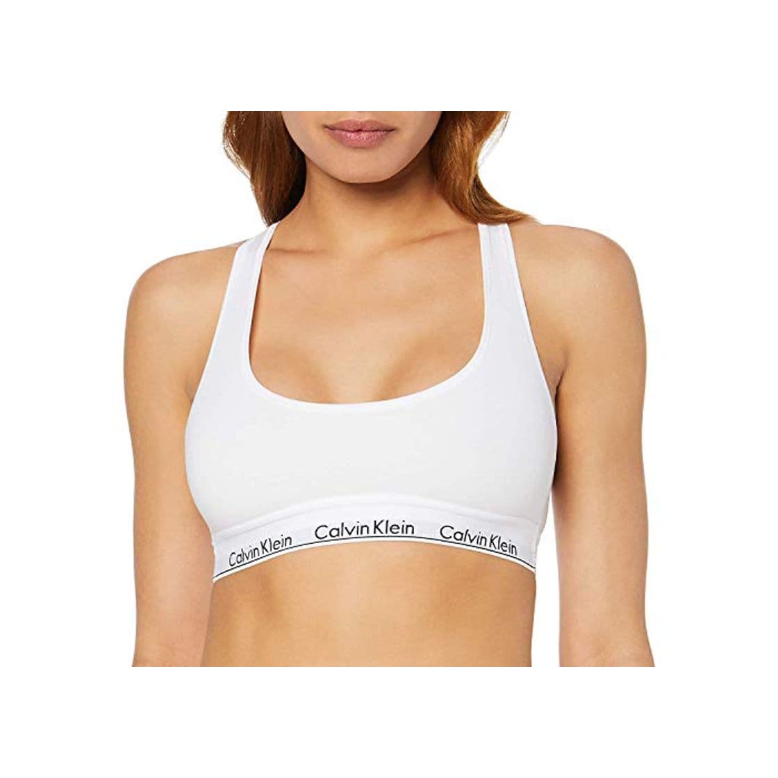 Fashion Calvin Klein 0000F3785E, Sujetador Deportivo para Mujer, Blanco