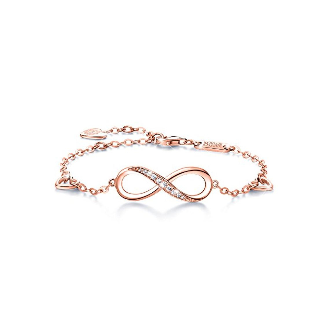 Product Billie Bijoux Pulsera de Plata esterlina Mujer Símbolo Amor Infinito Brazalete de