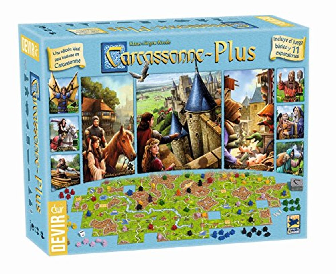 Producto Devir Carcasonne - Plus, incluye el juego básico y 11 expansiones