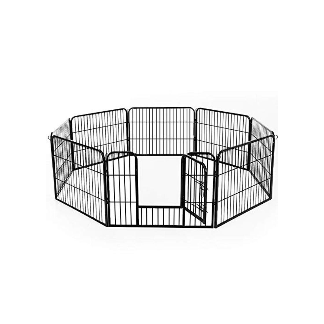 Product HOMCOM PawHut Parque Mascotas 8 Vallas 80x60cm Jaula Valla Corral con Puerta Entrenamiento