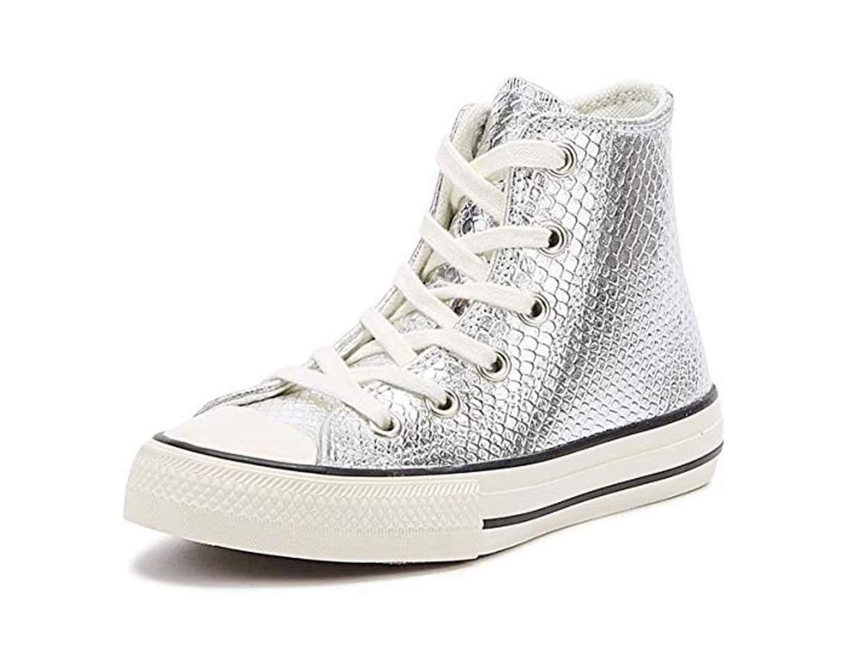 Product Converse Chuck Taylor All Star Youth Plata Hi Zapatillas-UK 3