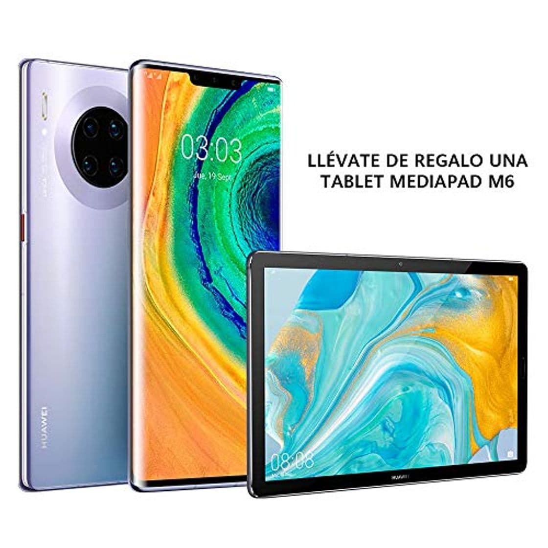 Place HUAWEI Mate 30 Pro - Smartphone con Pantalla Curva de 6.53" (Kirin