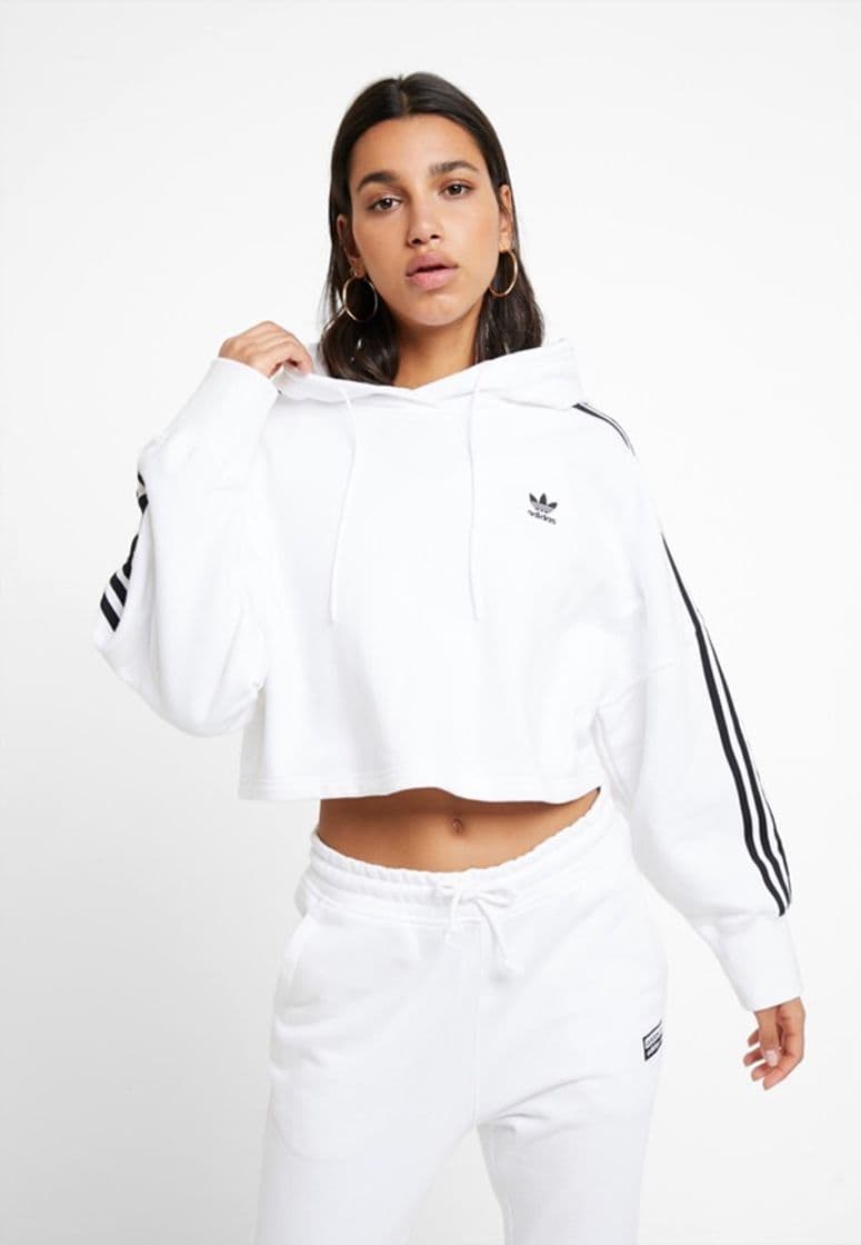 Fashion adidas Originals ADICOLOR CROPPED HODDIE SWEAT - Felpa