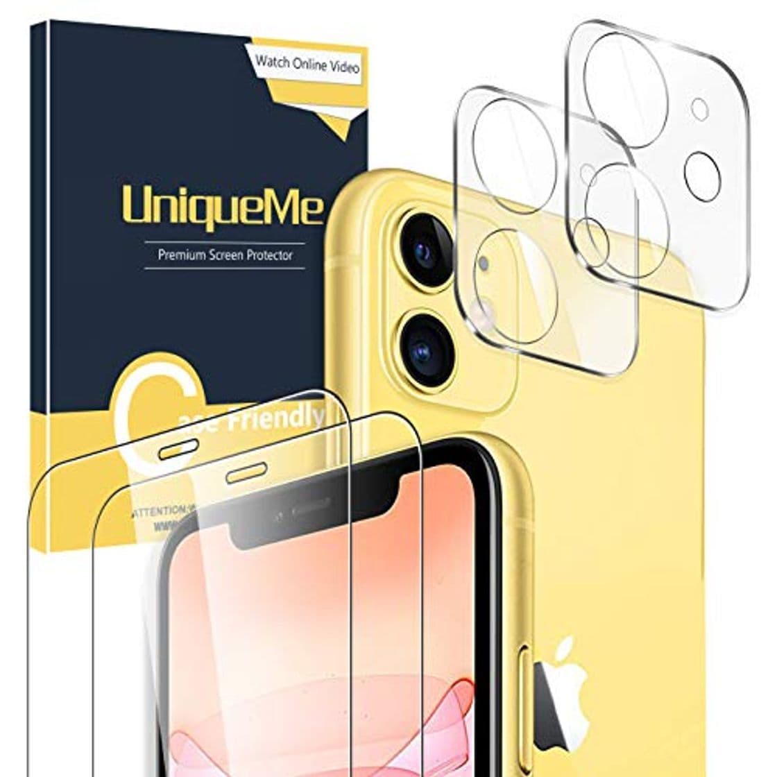 Product UniqueMe [2 Pack Protector de Pantalla para iPhone 11 [6.1 Inch]