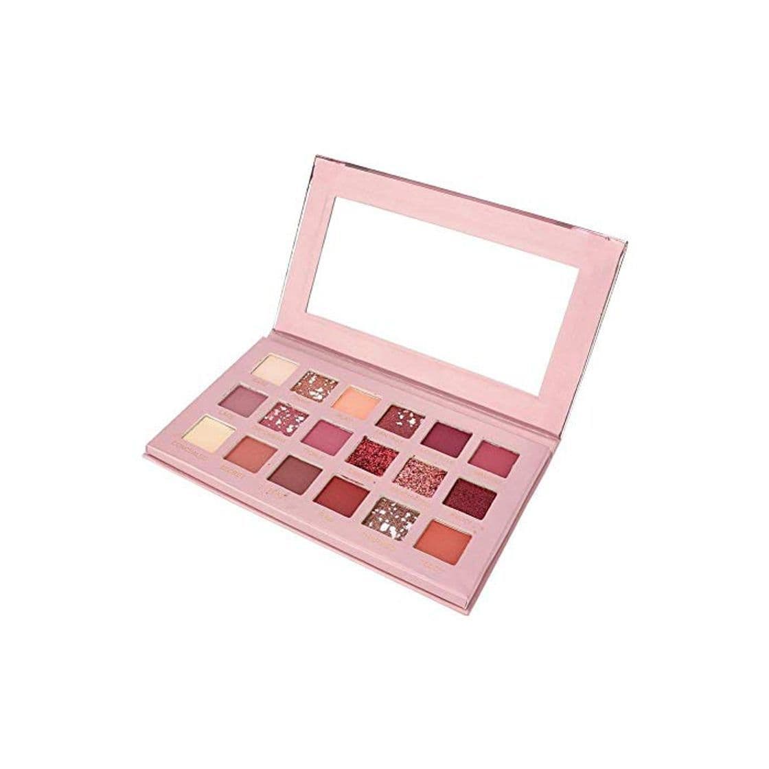 Belleza 18 Colores Sombra de ojos mate y brillante con paleta de sombras