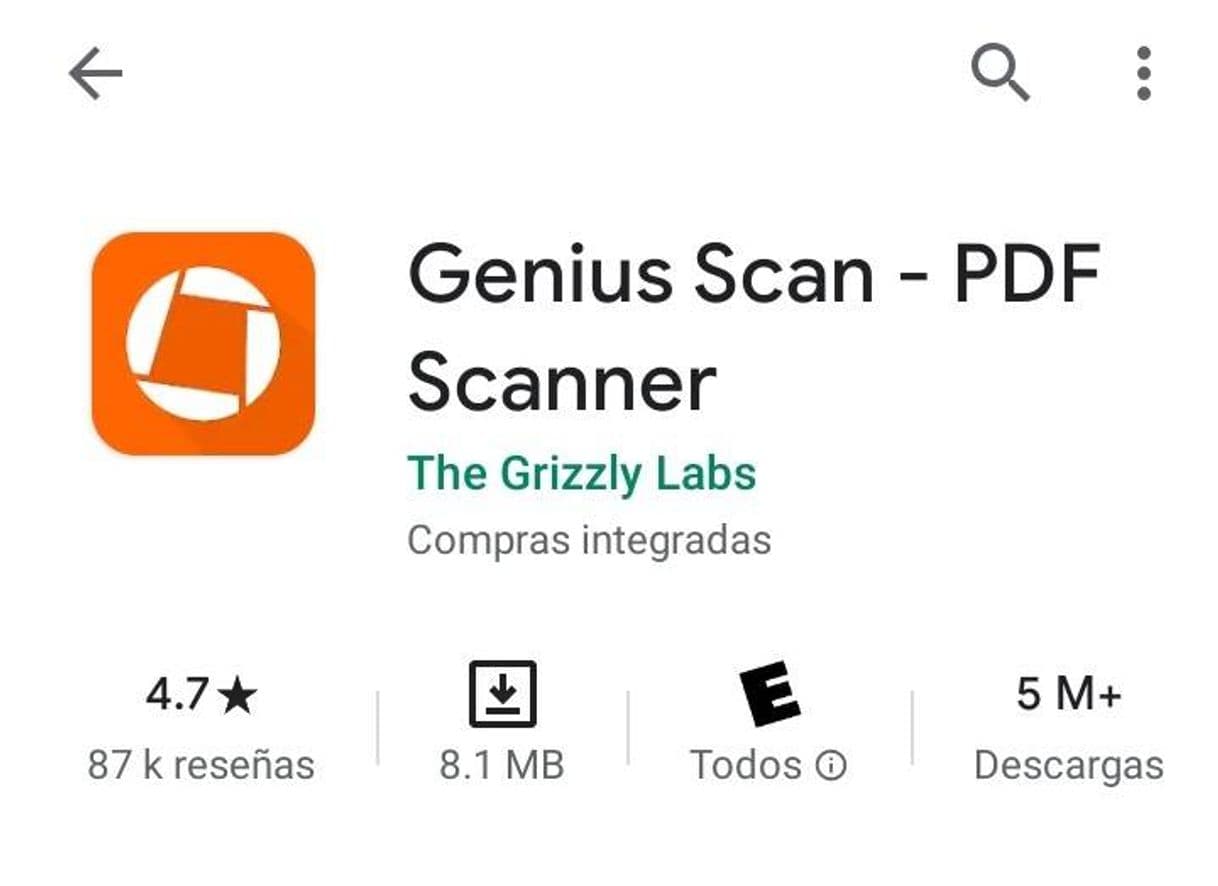 App Genius Scan - PDF Scanner