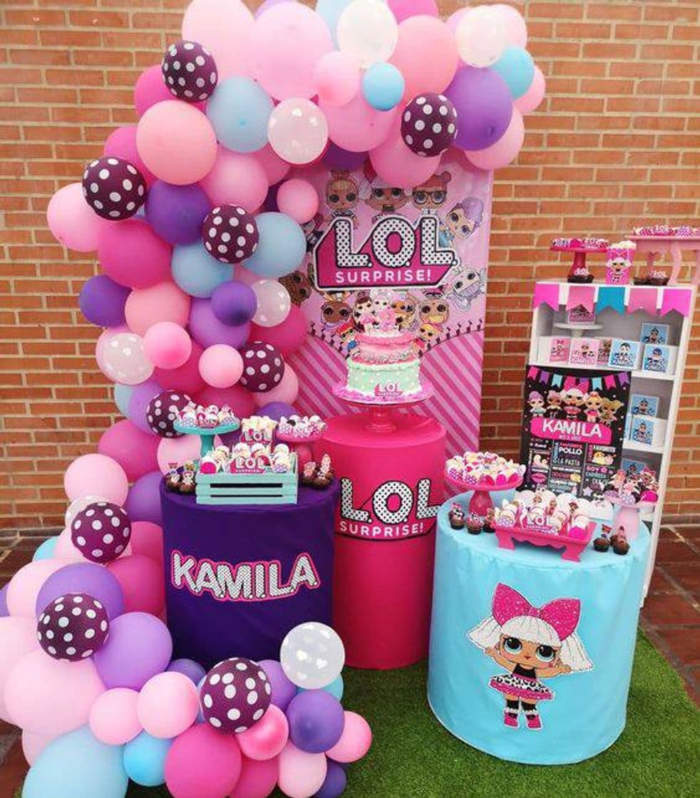 Moda Decoración para cumpleaños de lol super lindas