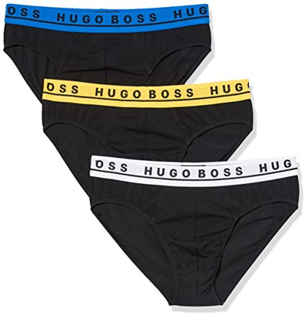 Fashion BOSS Brief 3p Co/El Bóxer, Multicolor