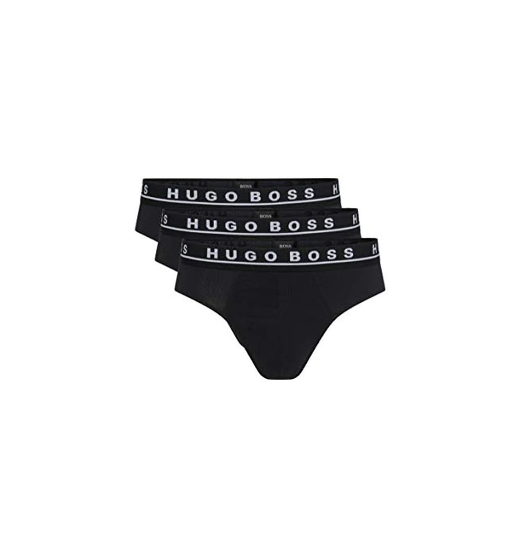 Fashion BOSS Brief CO/EL' Bóxer, Negro