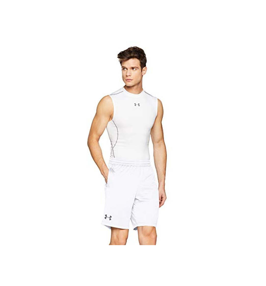 Fashion Under Armour UA Raid 8 Shorts, Pantalón Corto Hombre, Blanco