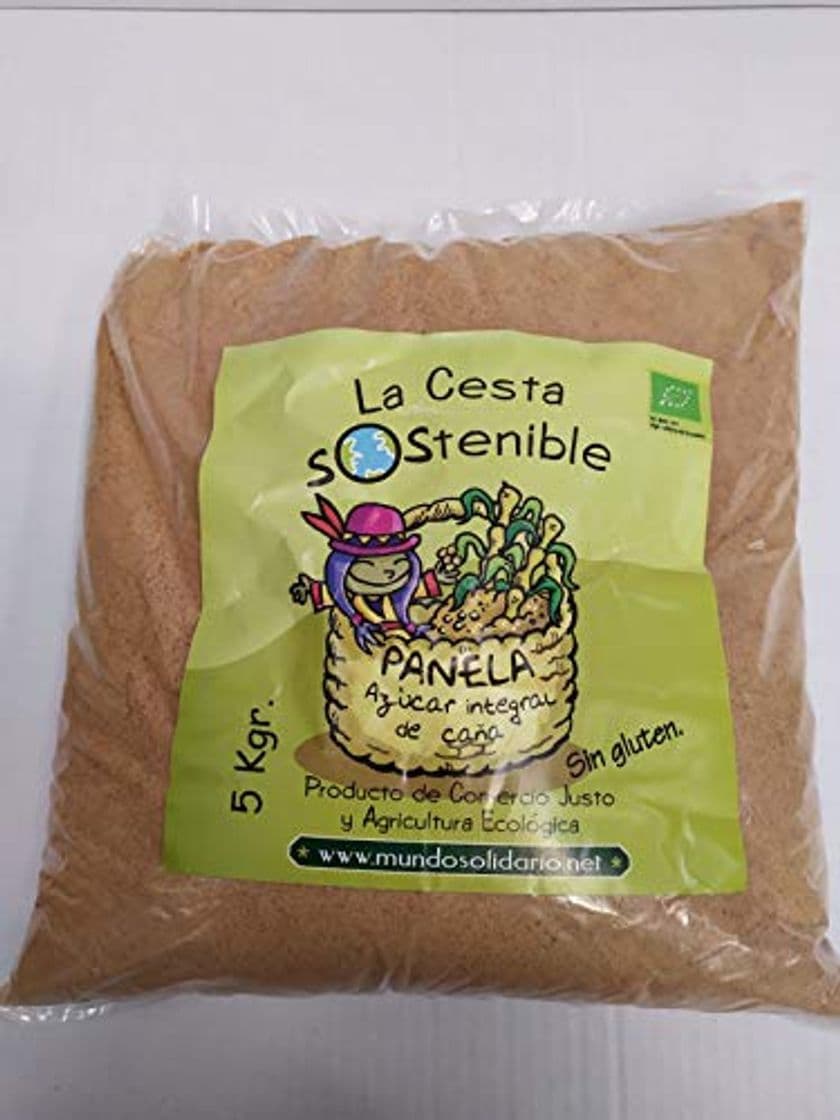 Producto 5 KGS DE PANELA CESTA SOSTENIBLE BIO DE COMERCIO JUSTO .