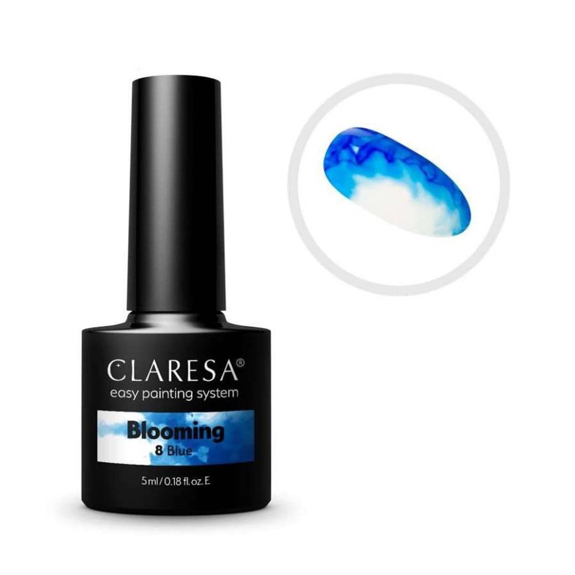 Moda Belleza sin Límites,esmalte acuarela azul oscuro. 