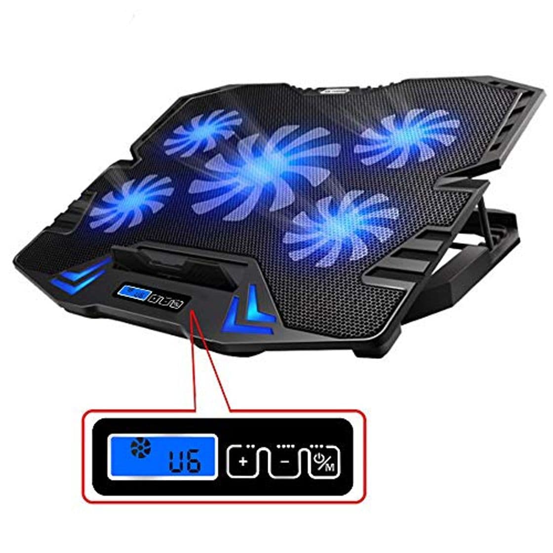 Electrónica TopMate C5 10-15.6 pulgadas Gaming Laptop Cooler Cooling Pad