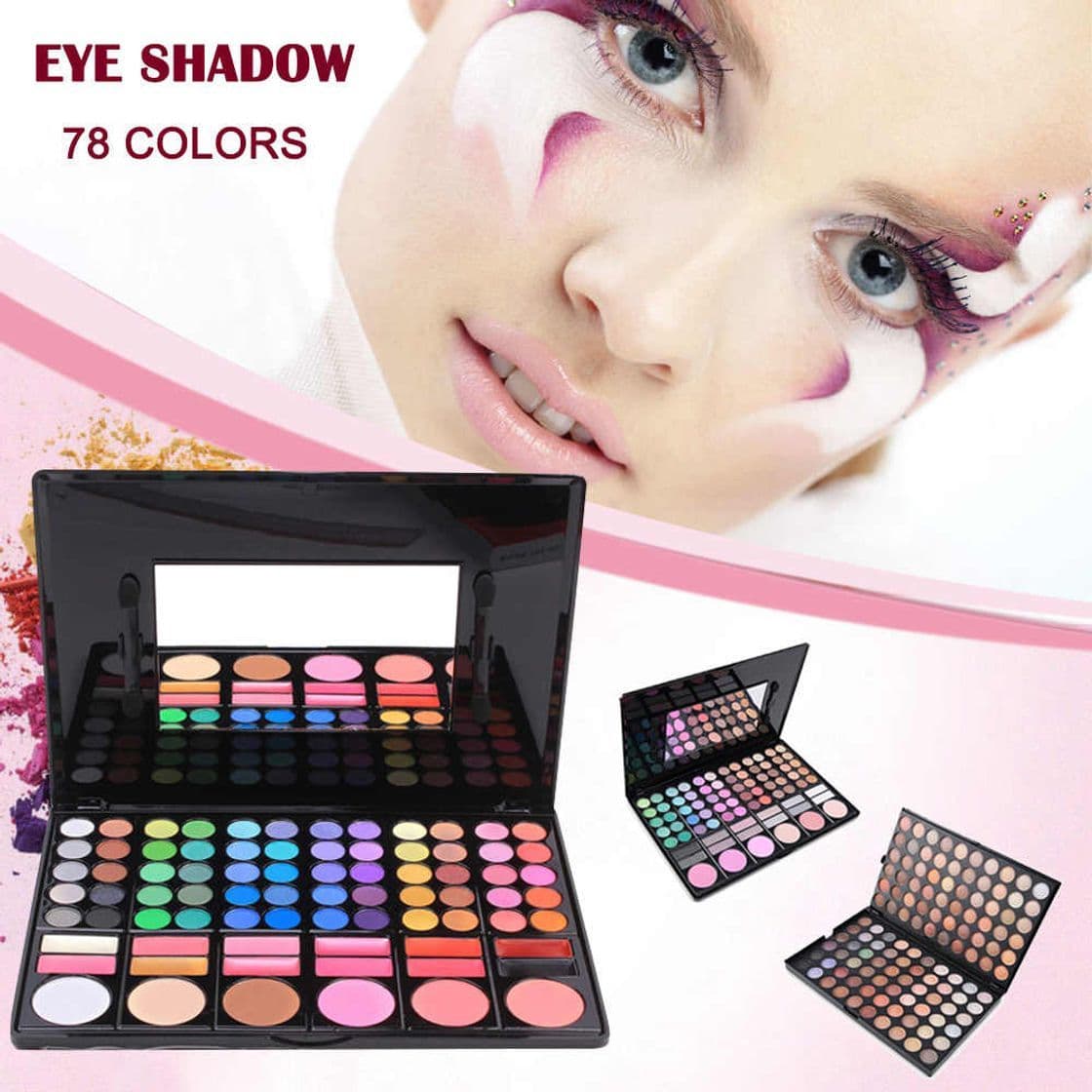 Producto 78 Colores Paleta de Sombra de Ojos Natural Brillo Mate de Sombra