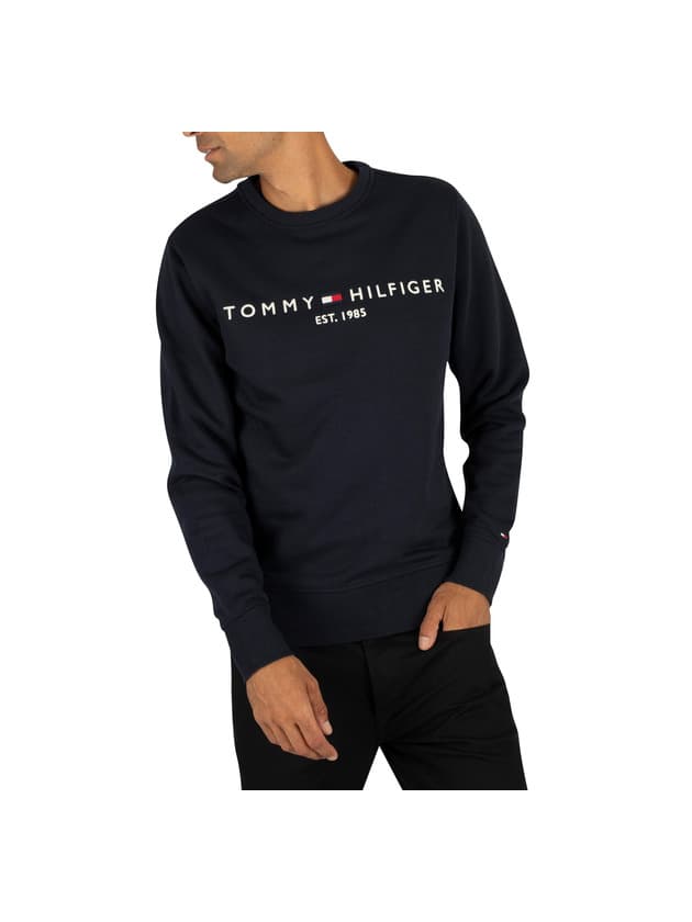 Fashion Tommy Hilfiger Tommy Logo Sweatshirt Sudadera, Azul