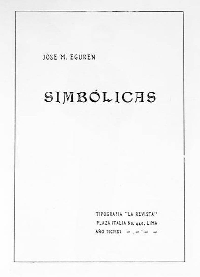 Libro Simbólicas (1911)