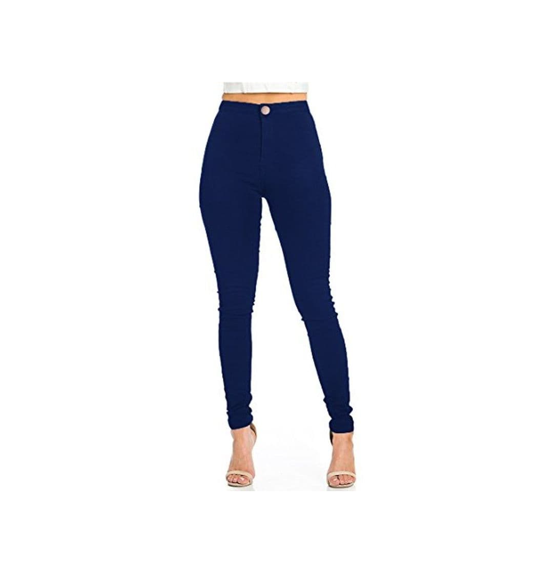 Product Jyone Pantalones vaqueros con cintura alta para mujer XS Azul