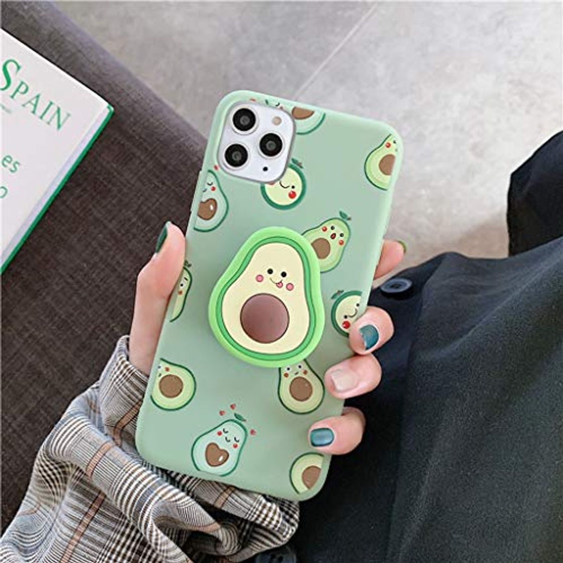 Product KESHOUJI Funda de teléfono de Silicona Suave Dibujos Animados 3D de Aguacate