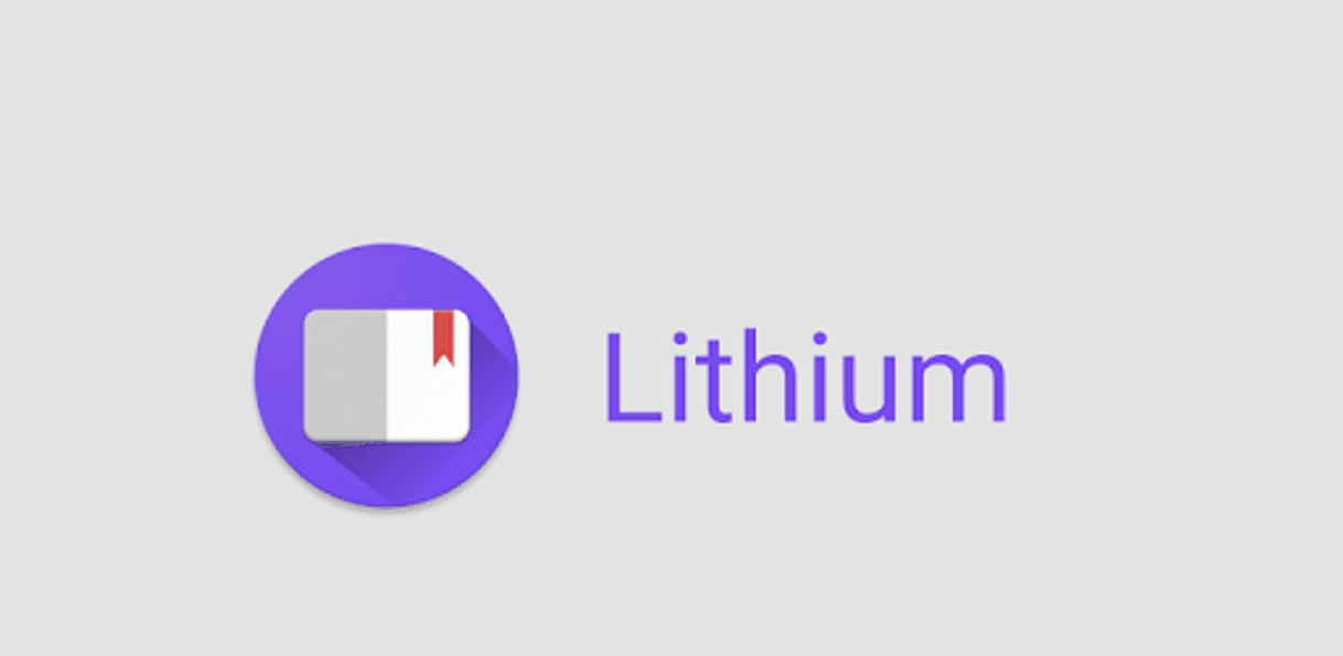 App Lithium: Leitor de EPUB