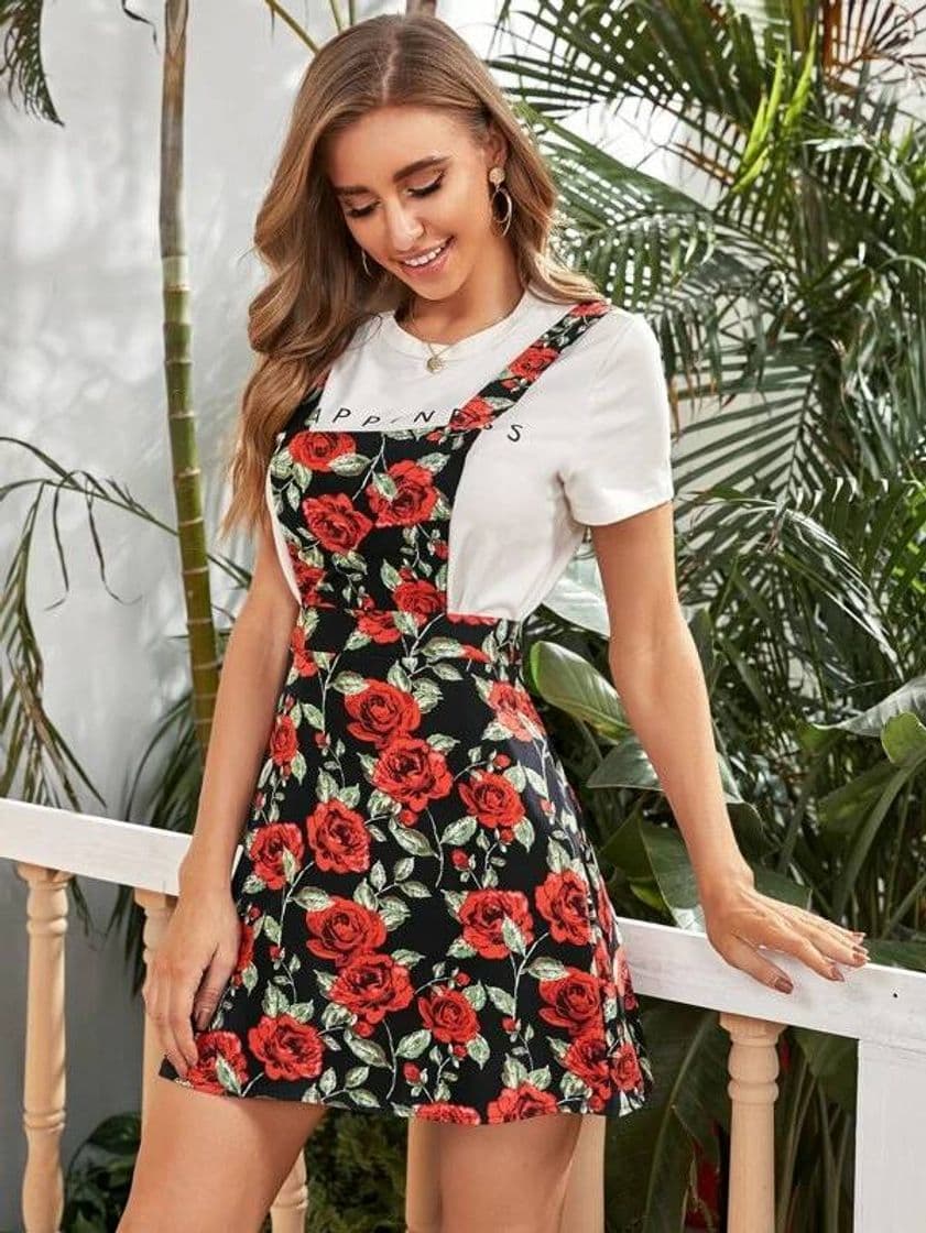 Moda Vestido floral largo