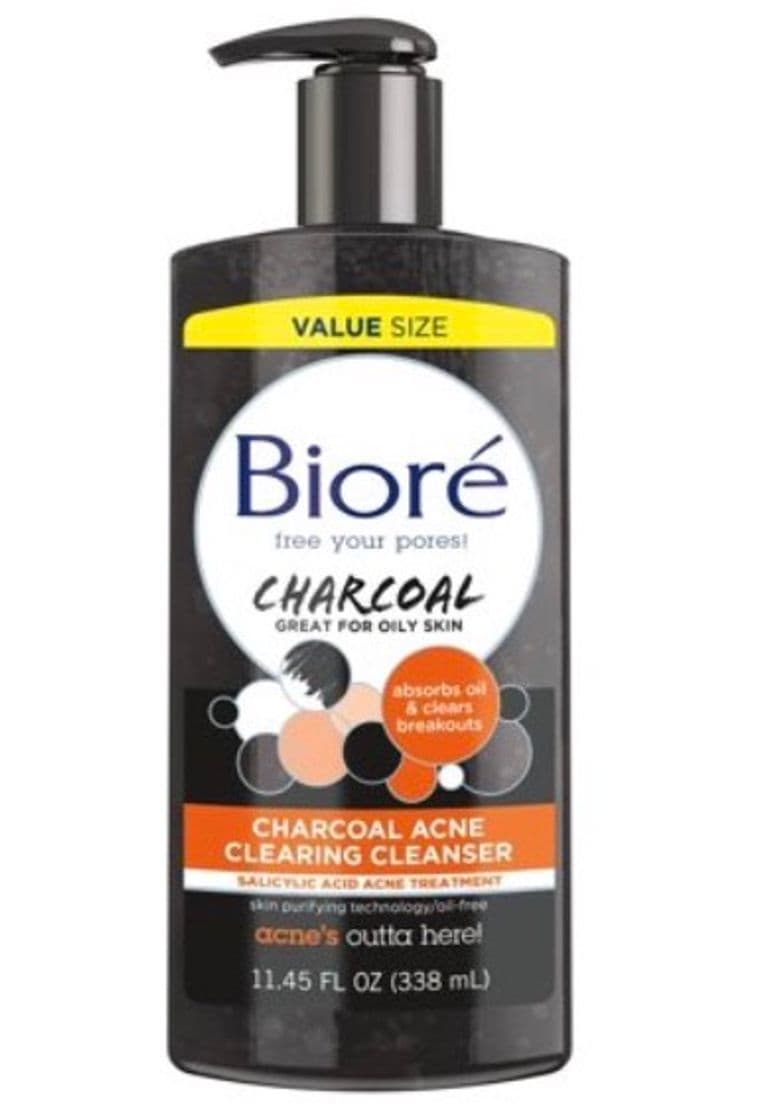 Fashion Biore Charcoal Acne Clearing Facial Cleanser