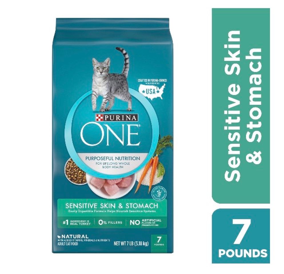 Moda Purina ONE estomago sensible, comida seca para gatos