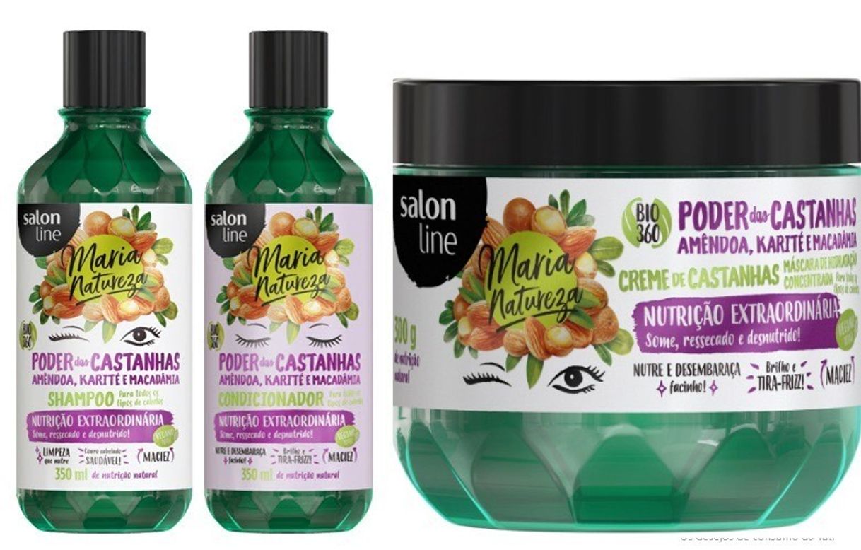 Fashion Poder das Castanhas - Shampoo e Condicionador Salon Line