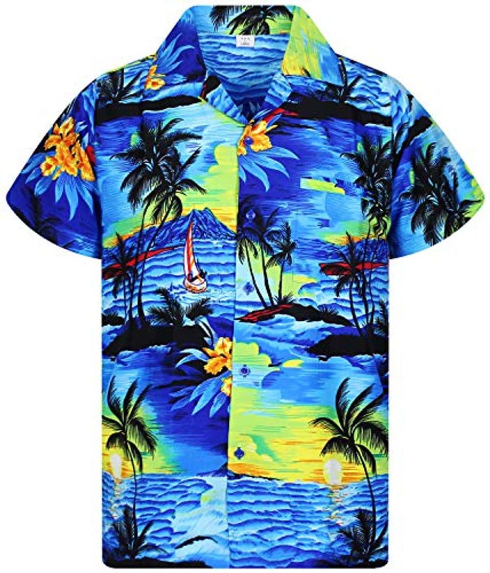 Fashion V.H.O. Funky Camisa Hawaiana