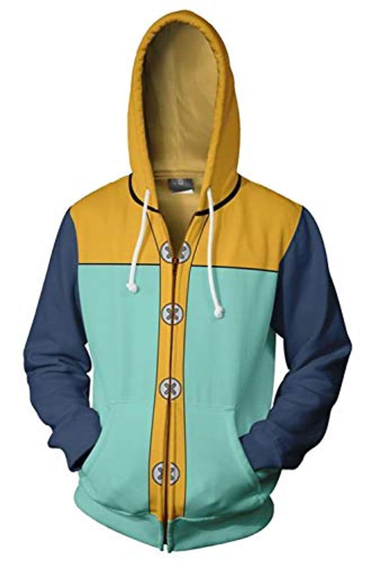 Producto Adulto Disfraz de Cosplay de King Halloween Chaqueta con Capucha Estampada de