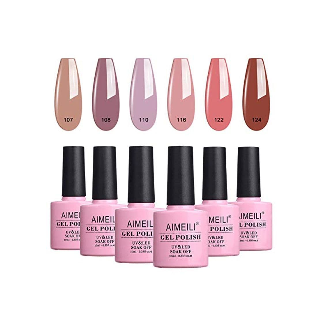 Product AIMEILI Kit de Esmalte Semipermanente Para Uñas Esmaltes de Uñas Esmaltes en