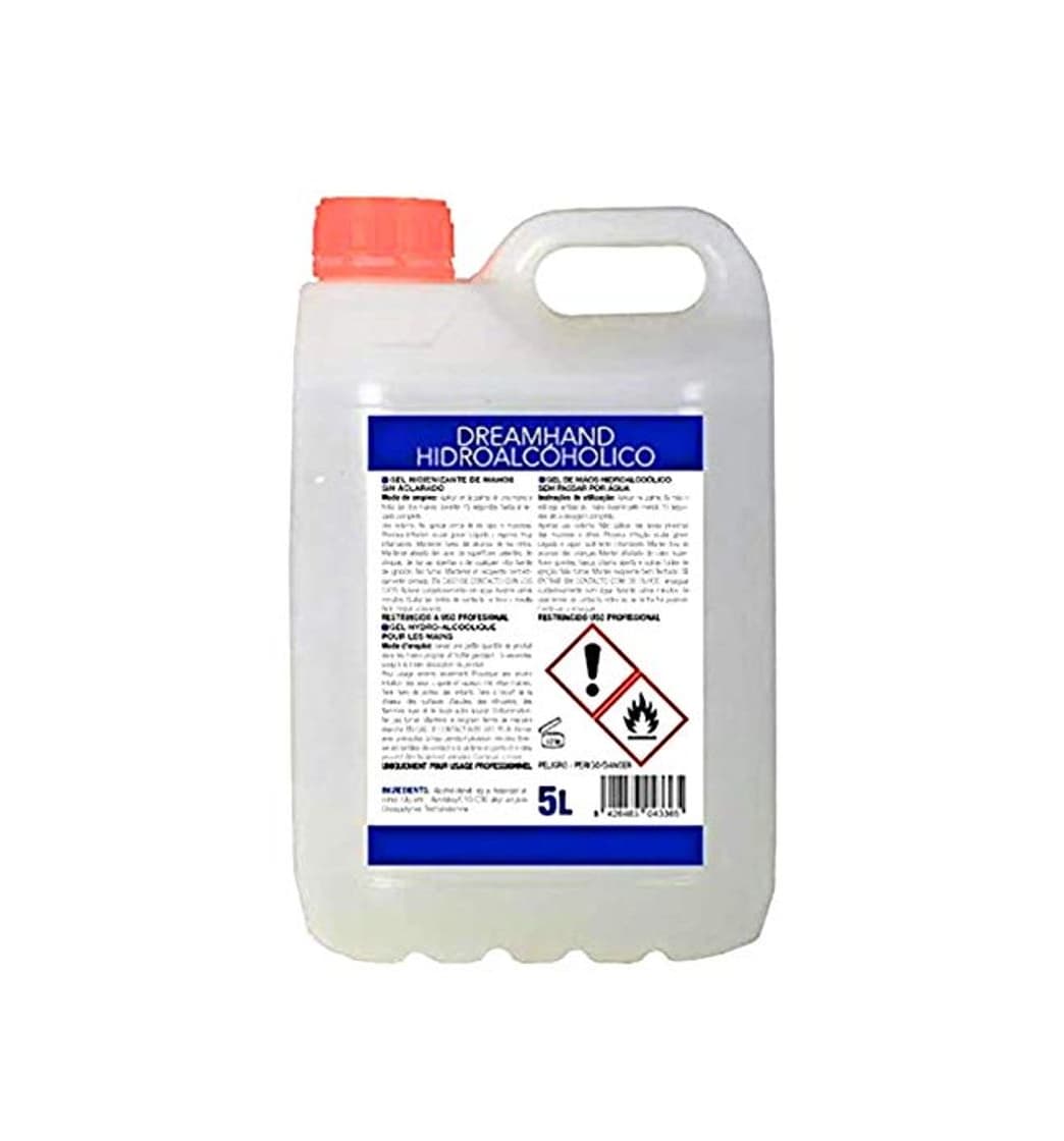 Product GERMESAN GEL HIGIENIZANTE.Gel hidroalcohólico,antibacterias de secado instantáneo. Garrafa 5l