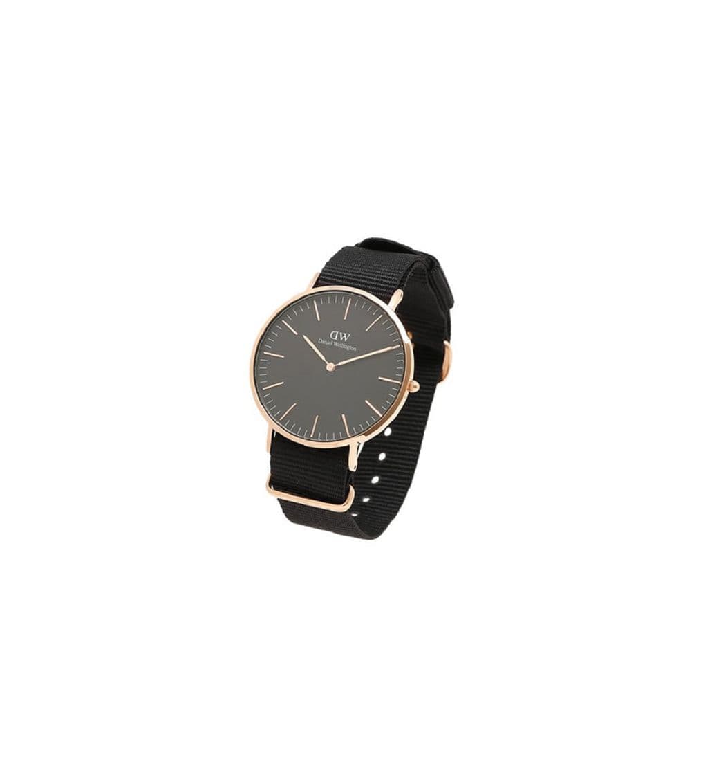 Fashion Daniel Wellington Reloj analogico para Unisex de Cuarzo con Correa en Nailon