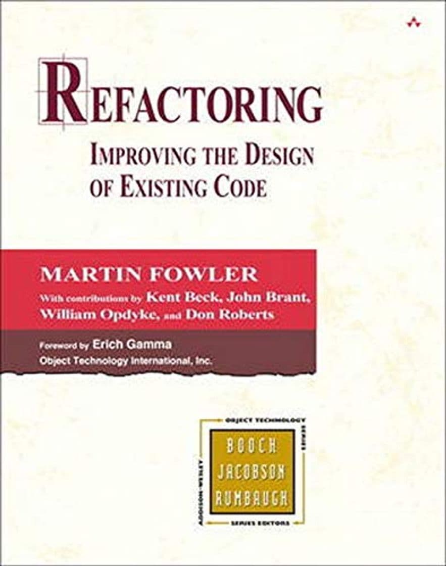 Book Refactoring: Improving the Design of Existing Code