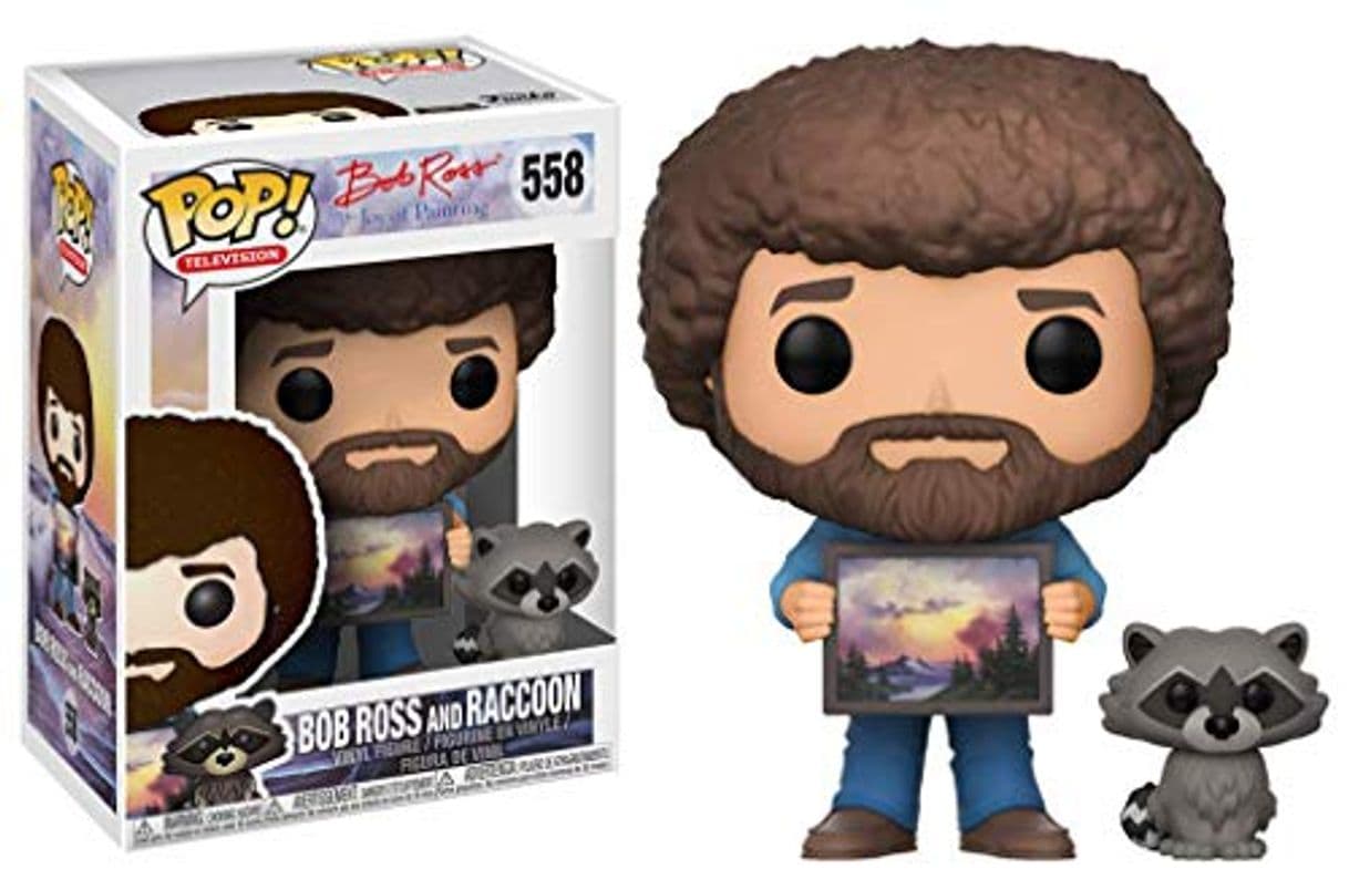 Product Funko Pop Vinyl Figuras 558 Bob Ross and Raccoon